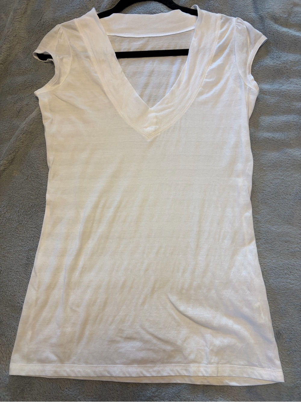 Calvin Klein Jeans White V-Neck T-Shirt.